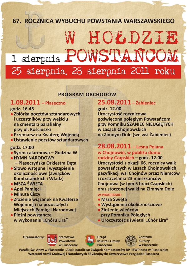 67. rocznica wybuchu Powstania Warszawskiego