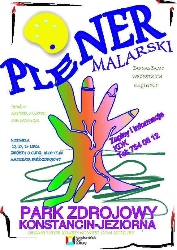Plener malarski w Parku Zdrojowym