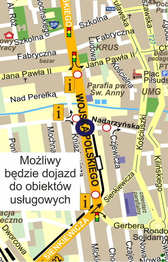 Zamknięcie części ul. Wojska Polskiego