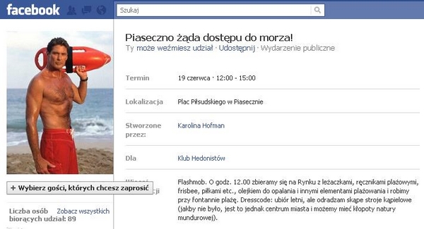 Flashmob Piaseczno żąda dostępu do morza
