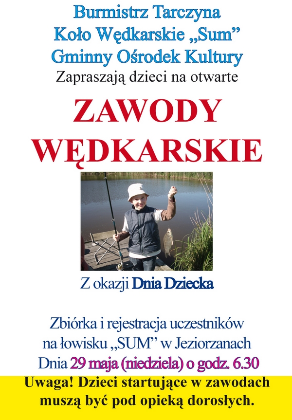 Zawody wędkarskie w Jeziorzanach