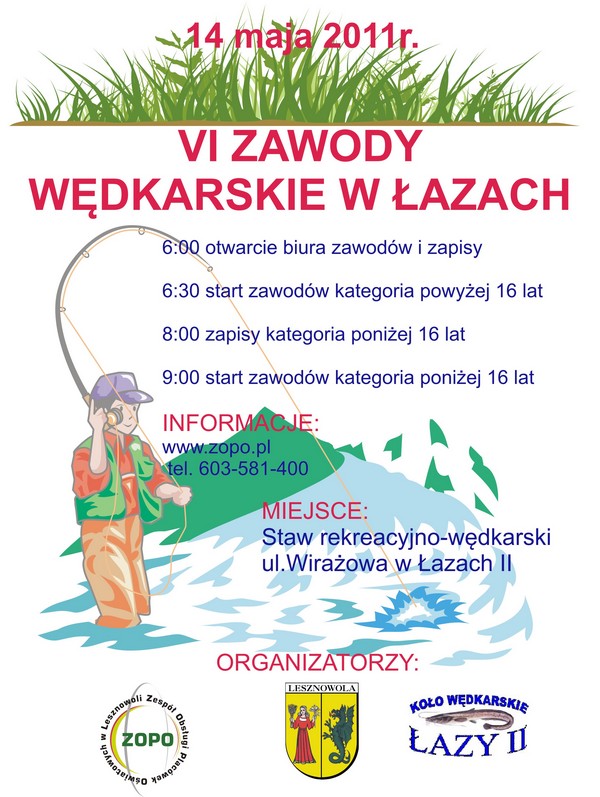 Zawody wędkarskie w Łazach