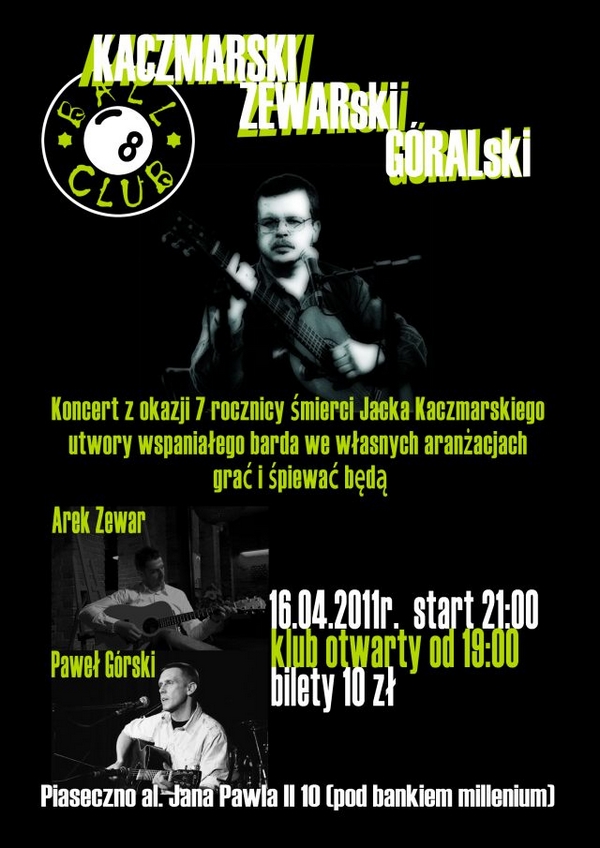 Koncert z okazji rocznicy śmierci Jacka Kaczmarskiego