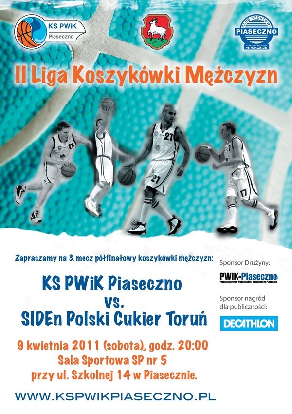 Mecz koszykówki w Piasecznie