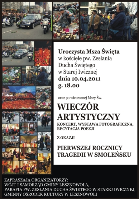 W hołdzie ofiarom katastrofy lotniczej w Smoleńsku