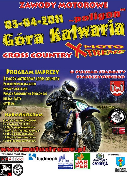 Zawody cross country z cyklu MotoXtreme w Górze Kalwarii
