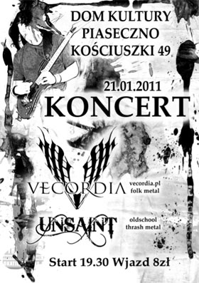 Koncert Vecordia i Unsaint