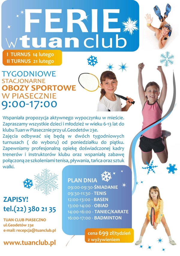 Ferie w Tuan Club Piaseczno
