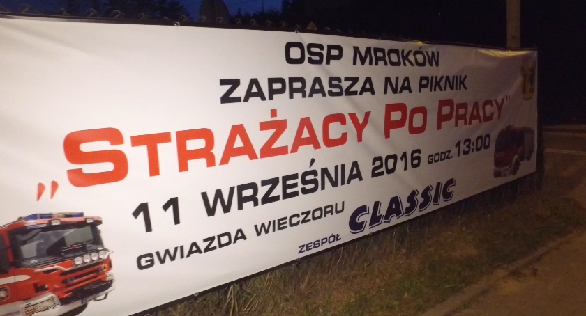Strażacy po pracy. Festyn w Mrokowie