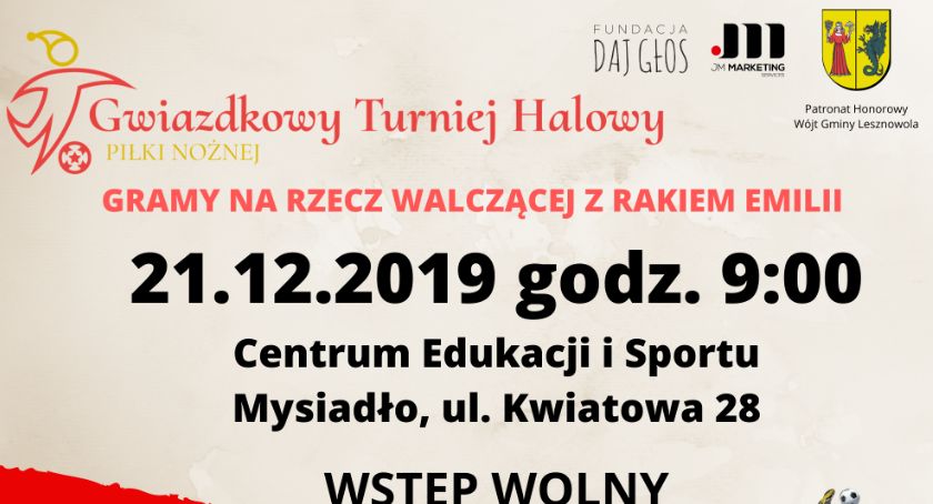 Gwiazdkowy Turniej Halowy Piłki Nożnej Mysiadło 2019