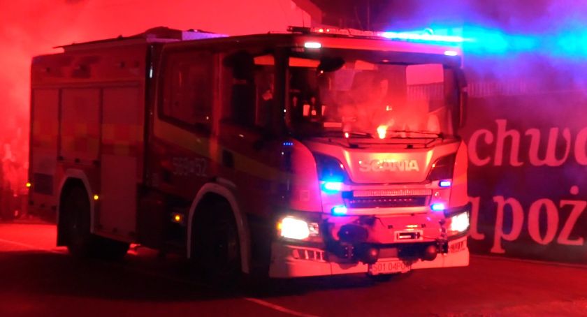 Nowa SCANIA dla OSP Jazgarzew. Powitanie w jednostce.