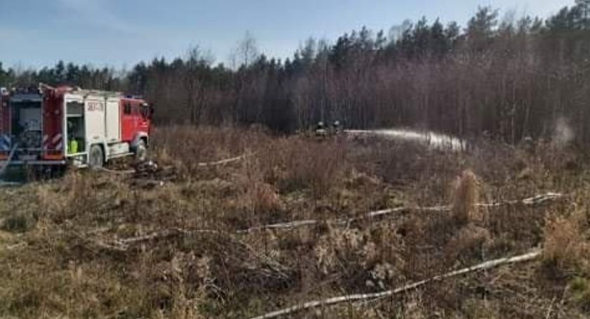 Ugasili płonącą łąkę w okolicach miejscowości Coniew