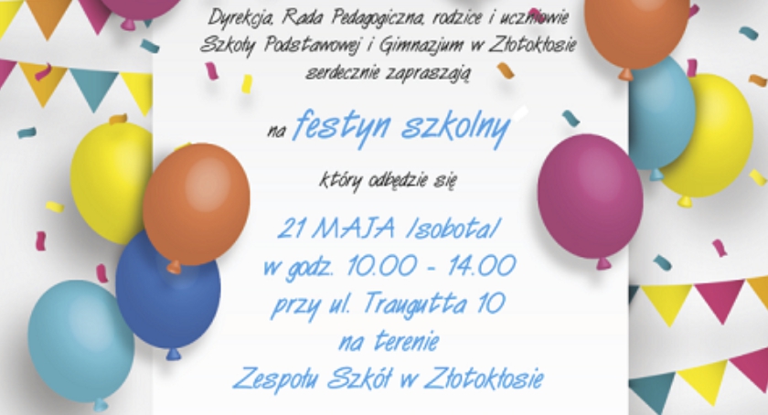 Festyn szkolny w Złotokłosie