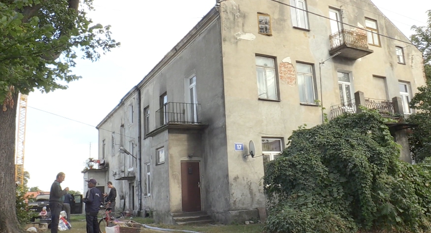 Ewakuacja zabytkowego domu przy ul. Jerozolimskiej