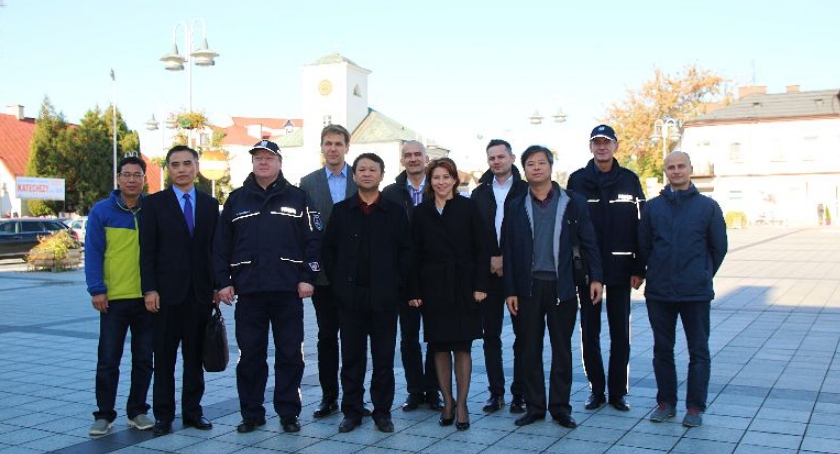 Wizyta szefa policji z Huanggang w Komendzie Powiatowej Policji w Piasecznie