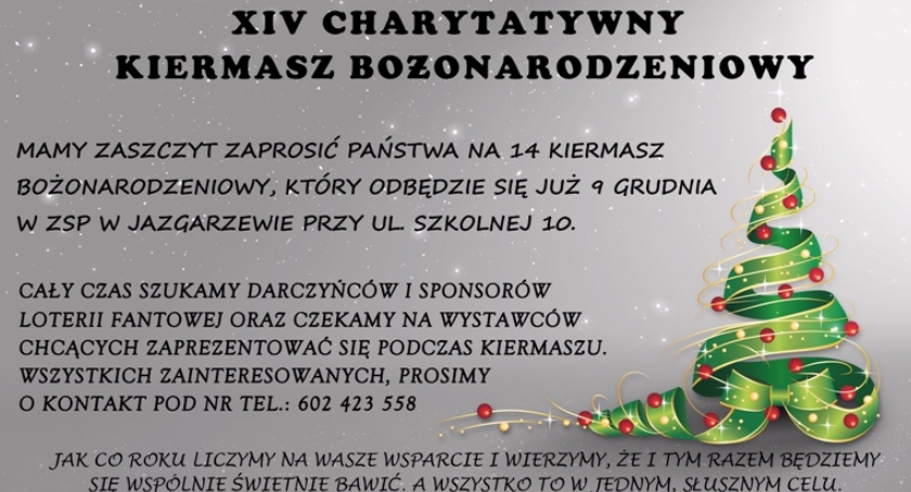 XIV Charytatywny Kiermasz Bożonarodzeniowy