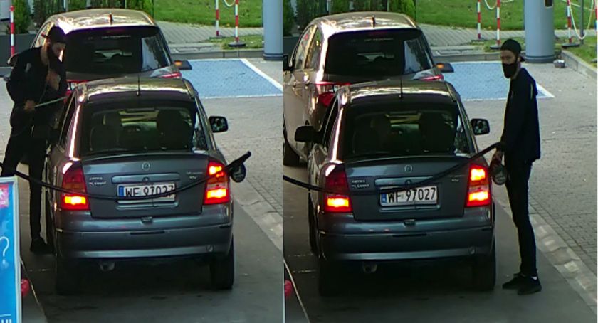 Zatankował by móc uciec. Rozpoznajesz tę osobę?