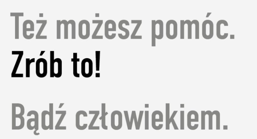 Pomóż. Bądź człowiekiem - zbiórka rzeczy dla migrantów 