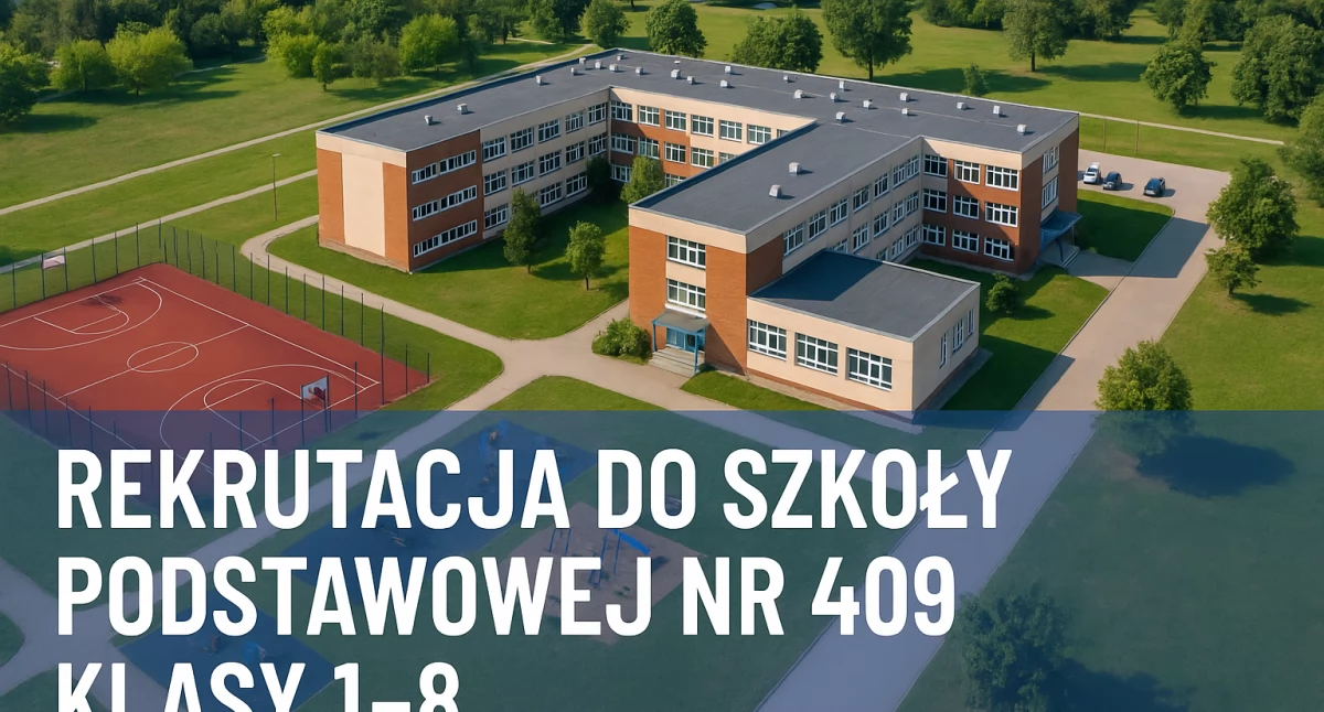 Rekrutacja do Szkoły Podstawowej nr 409 w Warszawie – klasy 1–8 na rok szkolny 2025/2026