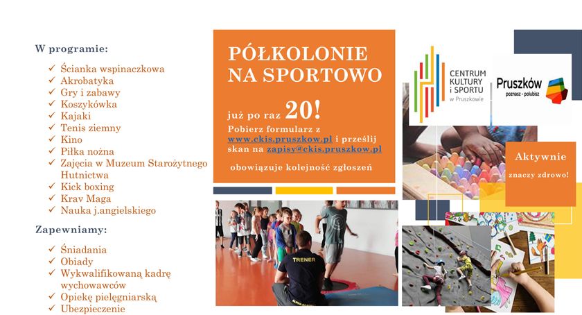 Półkolonie na sportowo w pruszkowskim CKiS
