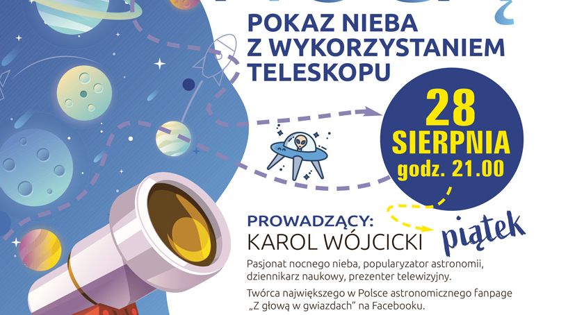 Pokaz nieba z wykorzystaniem teleskopu w Regułach