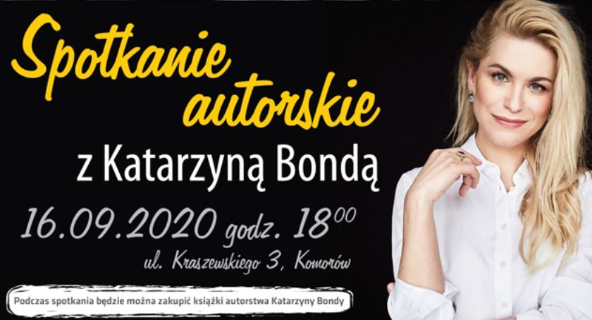 Spotkanie autorskie z Katarzyną Bondą w Komorowie