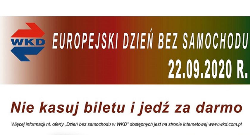 22 września zostaw samochód i jedź za darmo pociągiem WKD!