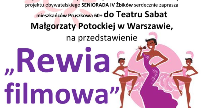 Zapisy do teatru Sabat na przedstawienie pt. „Rewia filmowa”