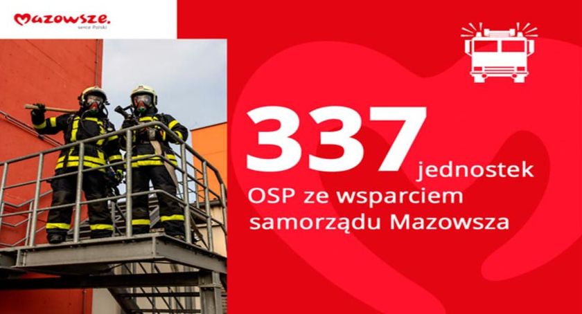 Samochody i sprzęt dla mazowieckich OSP od samorządu Mazowsza min. dla Gminy Michałowice i Raszyna