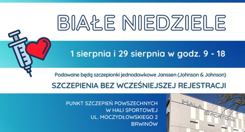 Białe Niedziele w Brwinowie – zaszczep się bez rejestracji!