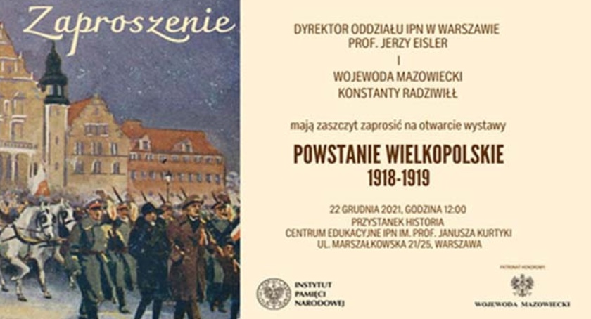 Otwarcie wystawy „Powstanie wielkopolskie 1918-1919” – Warszawa, 22 grudnia 2021