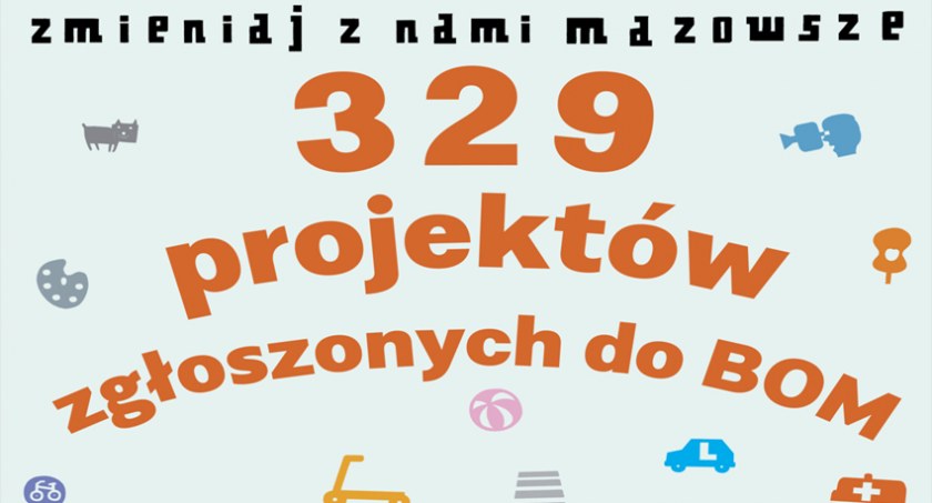 Aż 329 projektów zgłoszonych do budżetu obywatelskiego Mazowsza