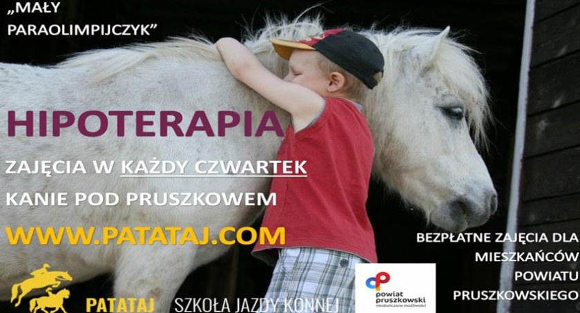 Bezpłatna hipoterapia dla mieszkańców powiatu pruszkowskiego
