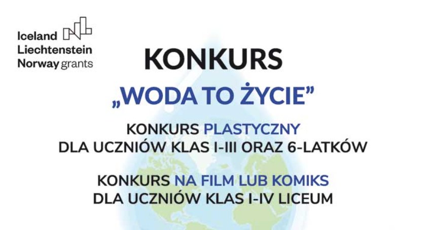 „Woda to życie” – konkursy na komiks albo film oraz konkurs plastyczny