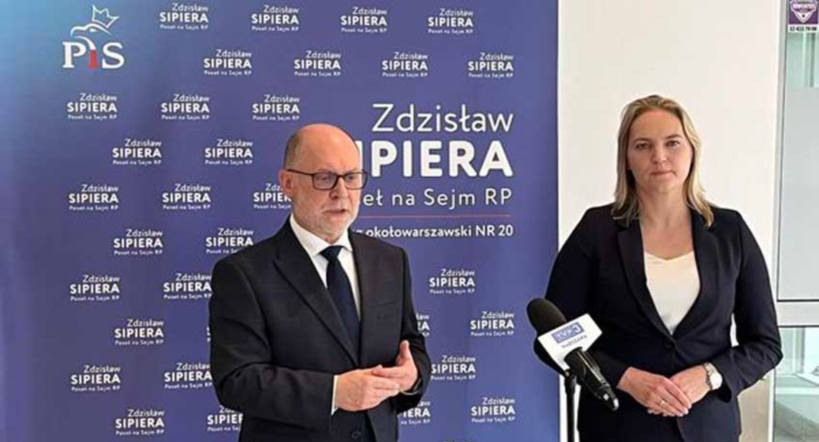 Konferencja prasowa posła Zdzisława Sipiery w Pruszkowie