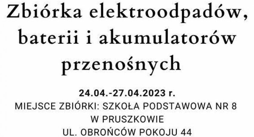 Zbiórka elektroodpadów w Pruszkowie