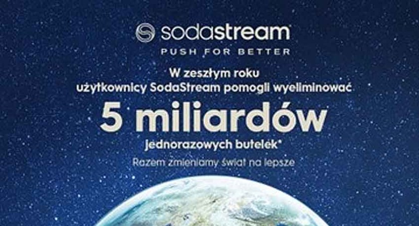 SodaStream informuje o wyeliminowaniu 5 miliardów plastikowych butelek jednorazowego użytku w 2022 roku dzięki swojej kampanii ekologicznej
