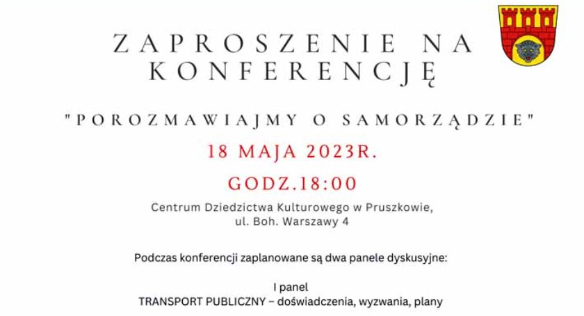 Konferencja Prezydenta Miasta Pruszkowa Pawła Makucha pt. POROZMAWIAJMY O SAMORZĄDZIE