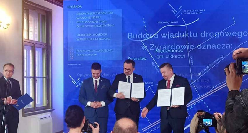 CPK sfinansuje budowę wiaduktu w Żyrardowie i tunelu w Międzyborowie