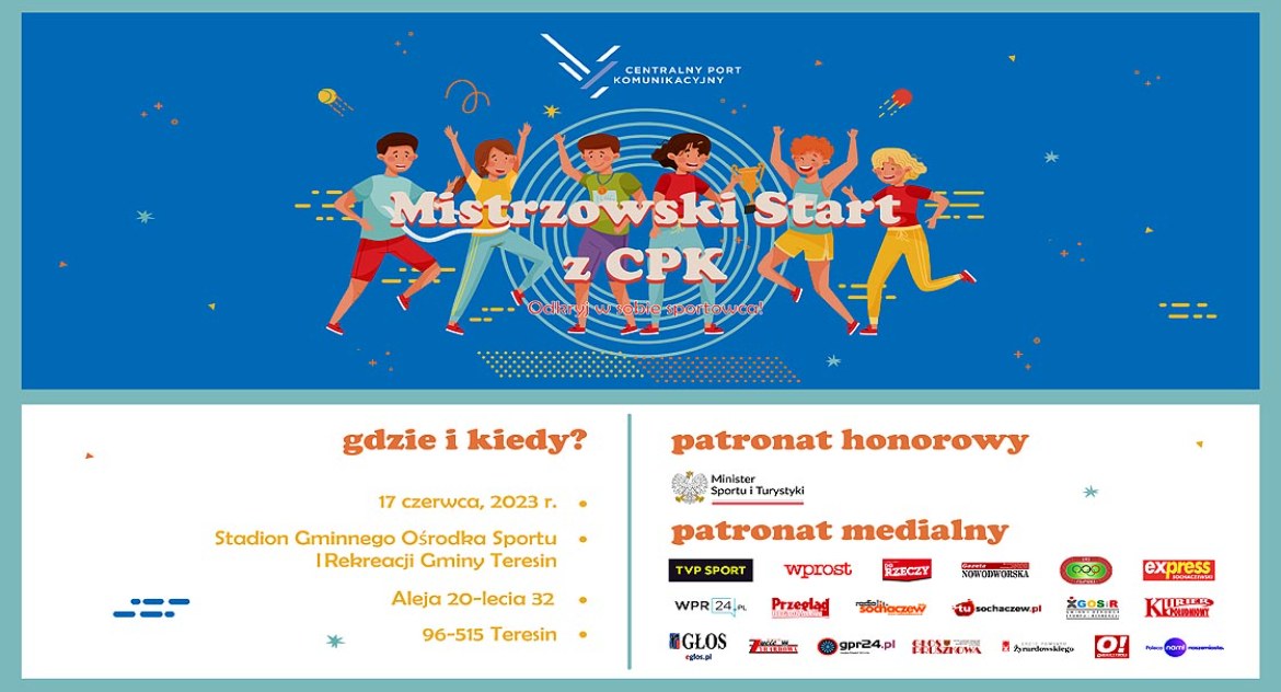 Mistrzowski Start z CPK i inne działania w ramach Programu Sportowego Centralnego Portu Komunikacyjnego