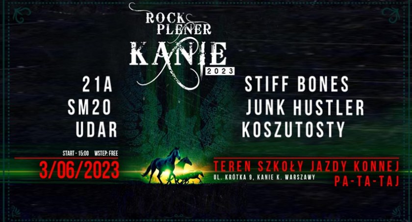 Rock Plener Kanie w PaTaTaj - nasz patronat
