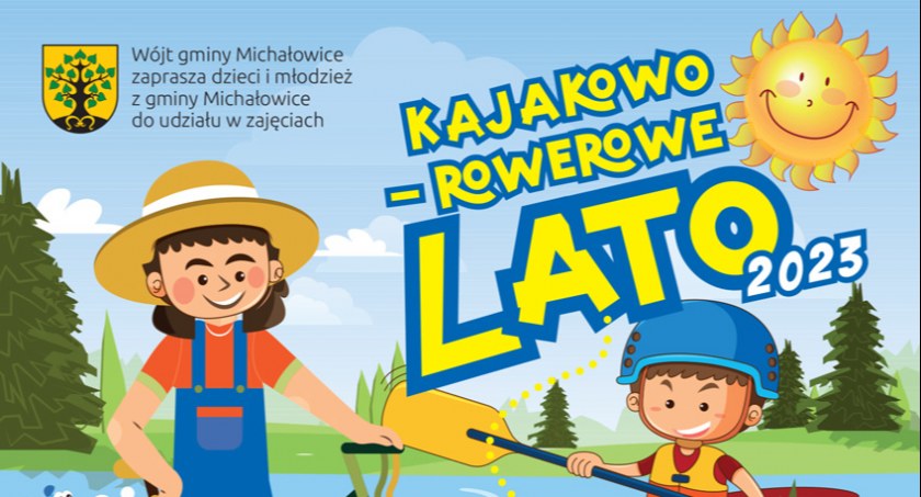 Kajakowo-rowerowe lato 2023 w gminie Michałowice