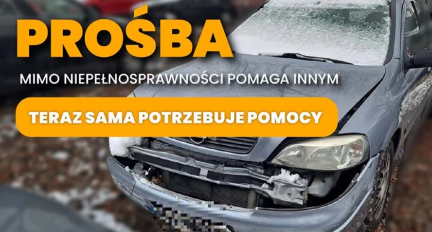 Mimo niepełnosprawności pomaga innym – teraz sama potrzebuje pomocy