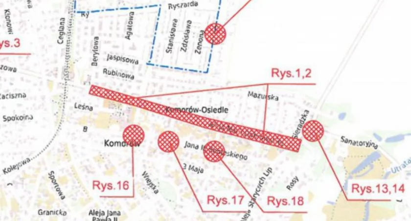 Zmiany w organizacji ruchu w al. Marii Dąbrowskiej w Komorowie - rozpoczyna się przebudowa tej drogi