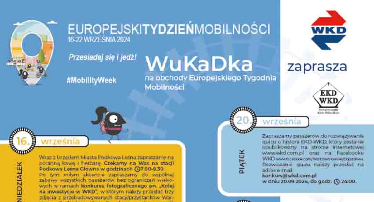 WuKaDka zaprasza na obchody Europejskiego Tygodnia Mobilności!
