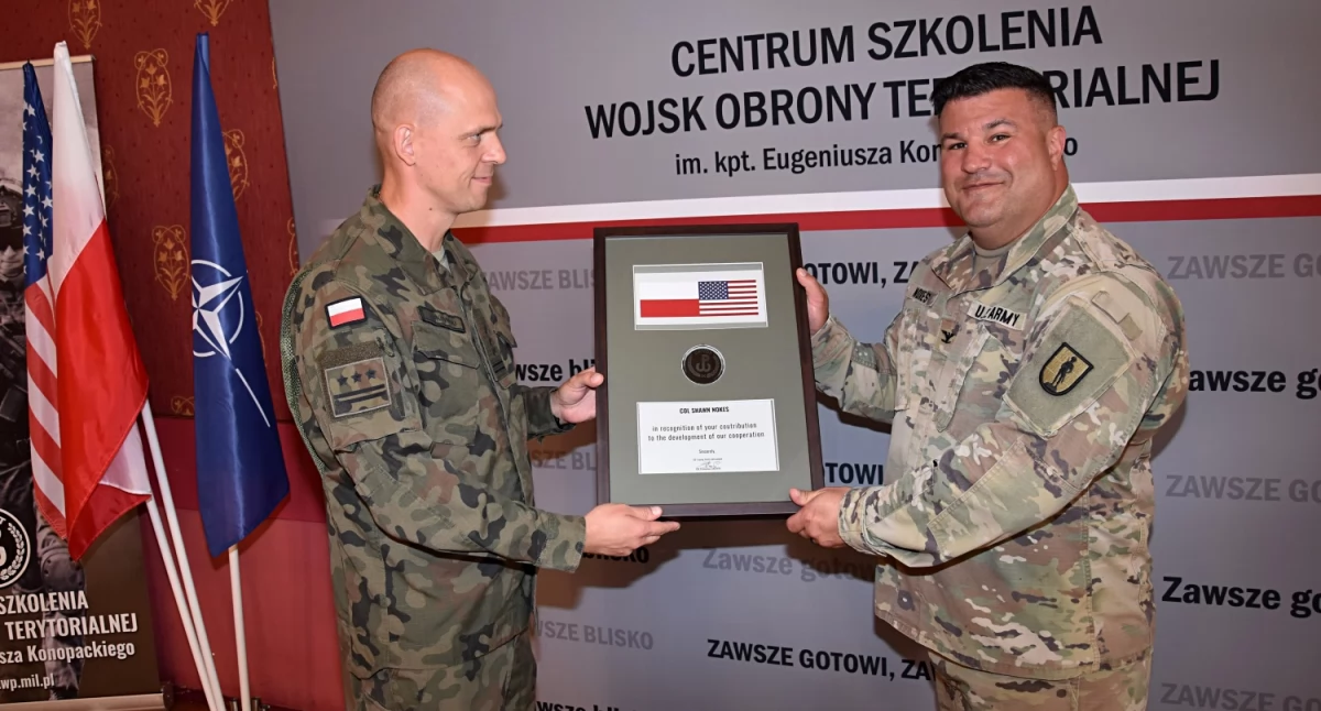 Ważna amerykańska wizyta w Centrum Szkolenia Wojsk Obrony Terytorialnej w Toruniu