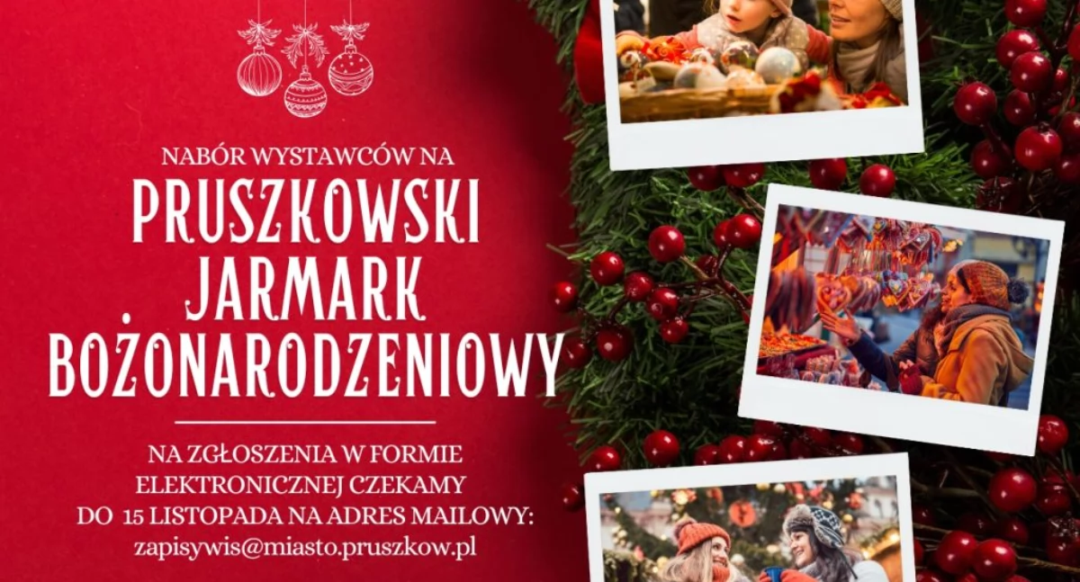 Zaproszenie dla Wystawców. Jarmark Bożonarodzeniowy w Pruszkowie