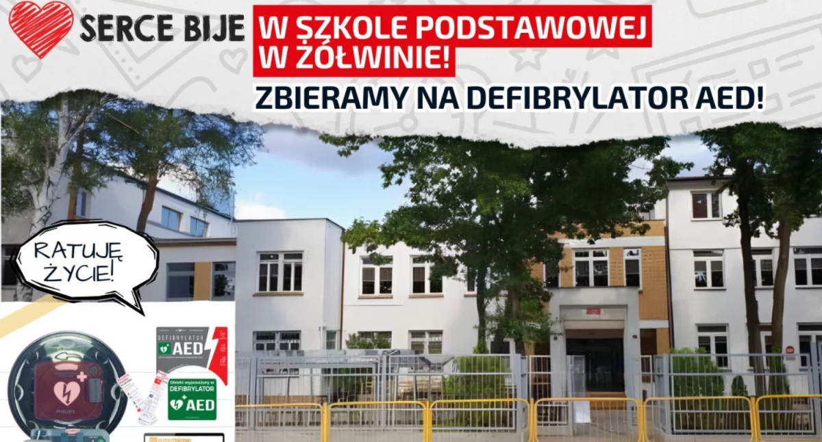 Zrzutka na zakup defibrylatora w gminie Brwinów
