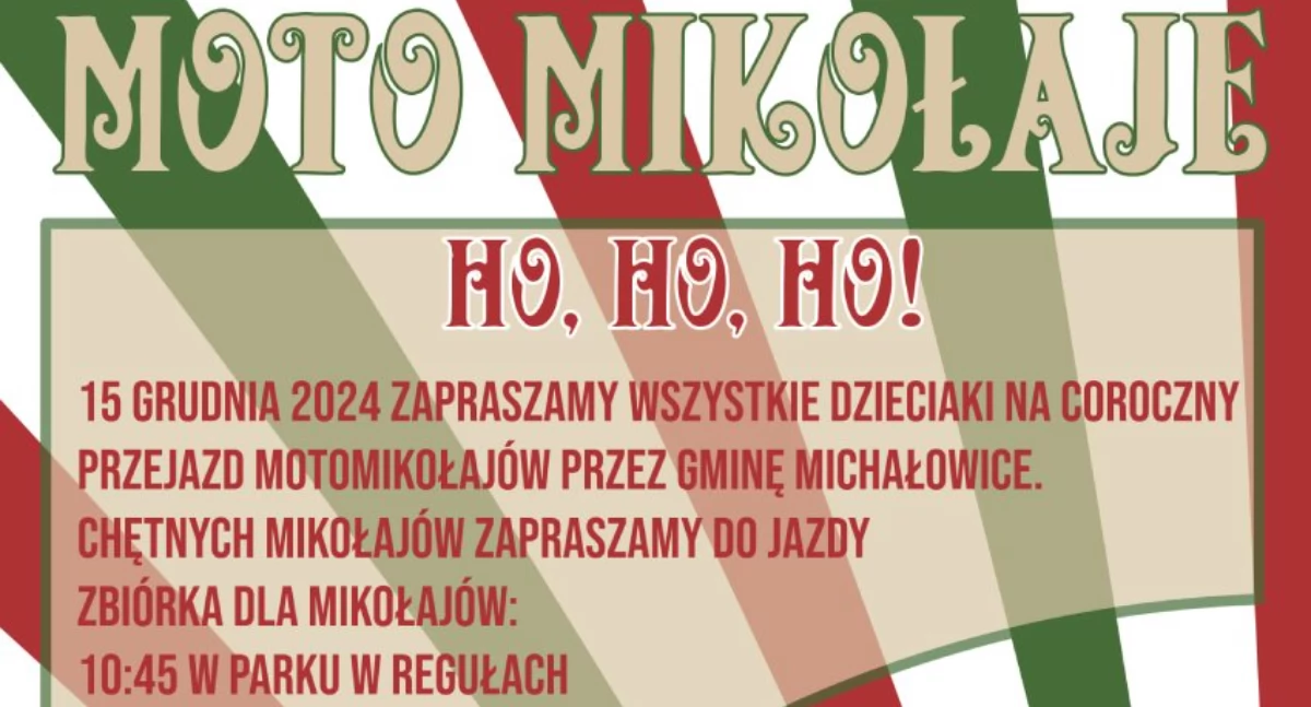 HO, HO, HO!! MotoMikołaje odwiedzą dzieci w gminie Michałowice