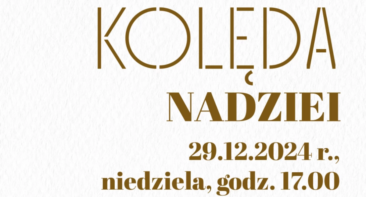 Koncert KOLĘDA NADZIEI w CKiO w Podkowie Leśnej